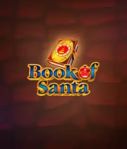 Celebrate the holiday spirit with Book of Santa slot by Endorphina, highlighting an ornate golden book decorated with Santa's iconic symbol. This graphic evokes the charm and joy of Christmas, set against a softly glowing red background. Ideal for players looking to get into the holiday spirit, offering a delightful gaming experience. 